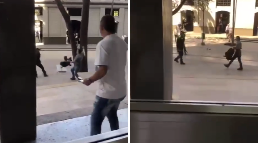 Bebé resultó herida durante ataque con machete de un hombre frente a Palacio de Justicia en Medellín