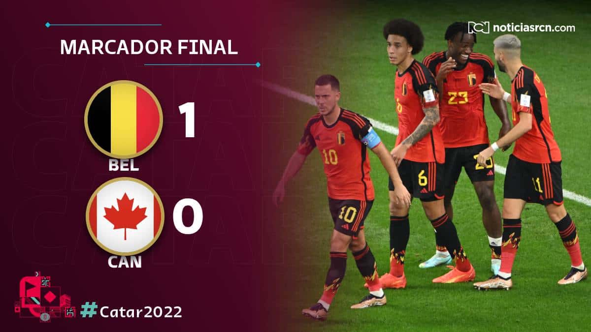 Bélgica 1-0 Canadá, resultado y resumen: Mundial de Catar 2022
