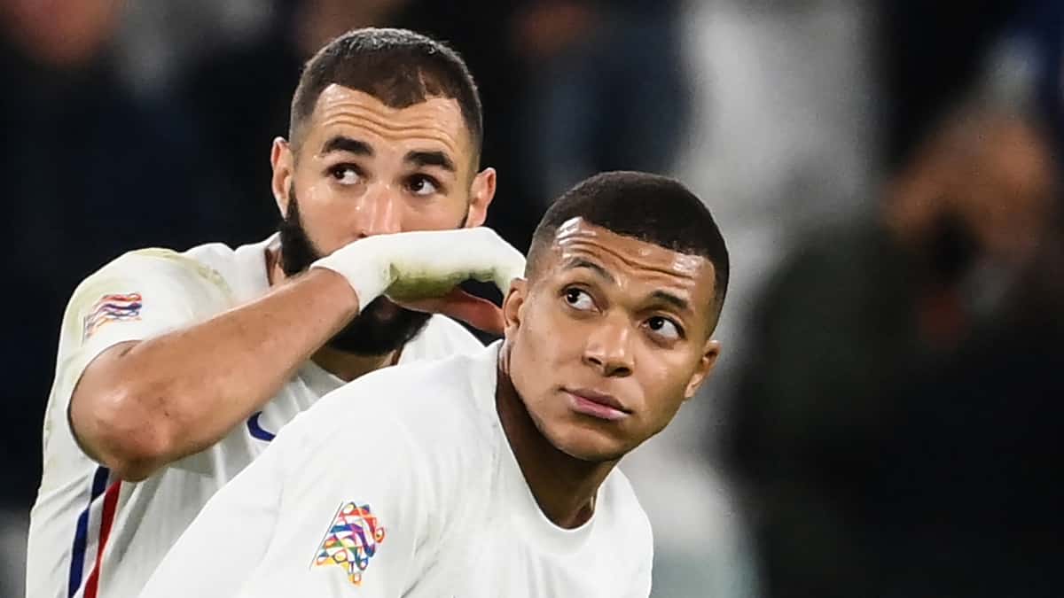 Karim Benzema y Kylian Mbappé