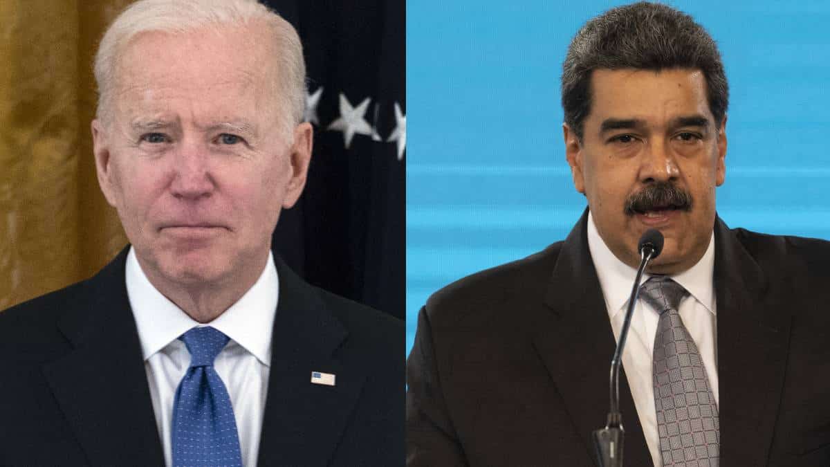 Joe Biden y Nicolás Maduro