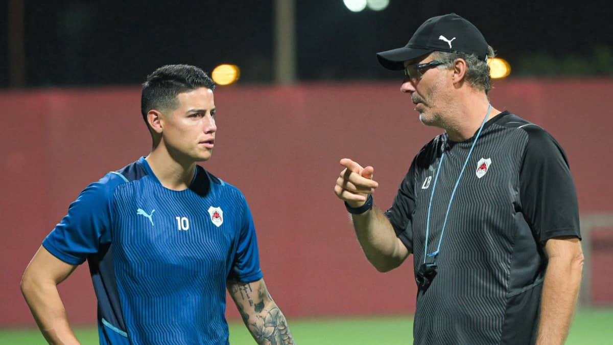 James Rodríguez podría quedarse sin técnico en Al-Rayyan