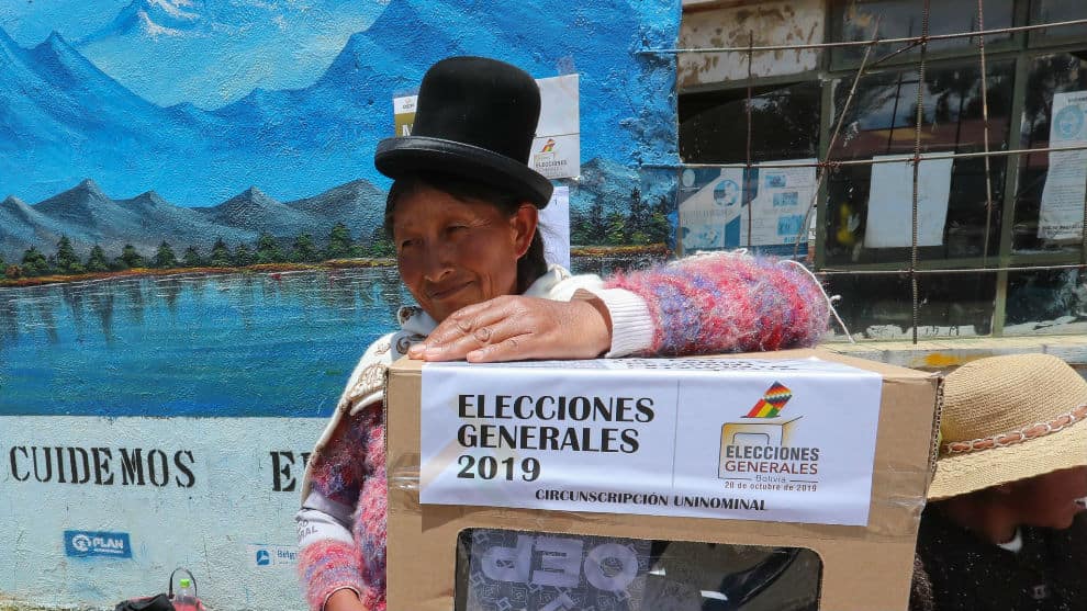Un total de 7.315.364 bolivianos estaban convocados a las urnas en Bolivia. Foto: EFE