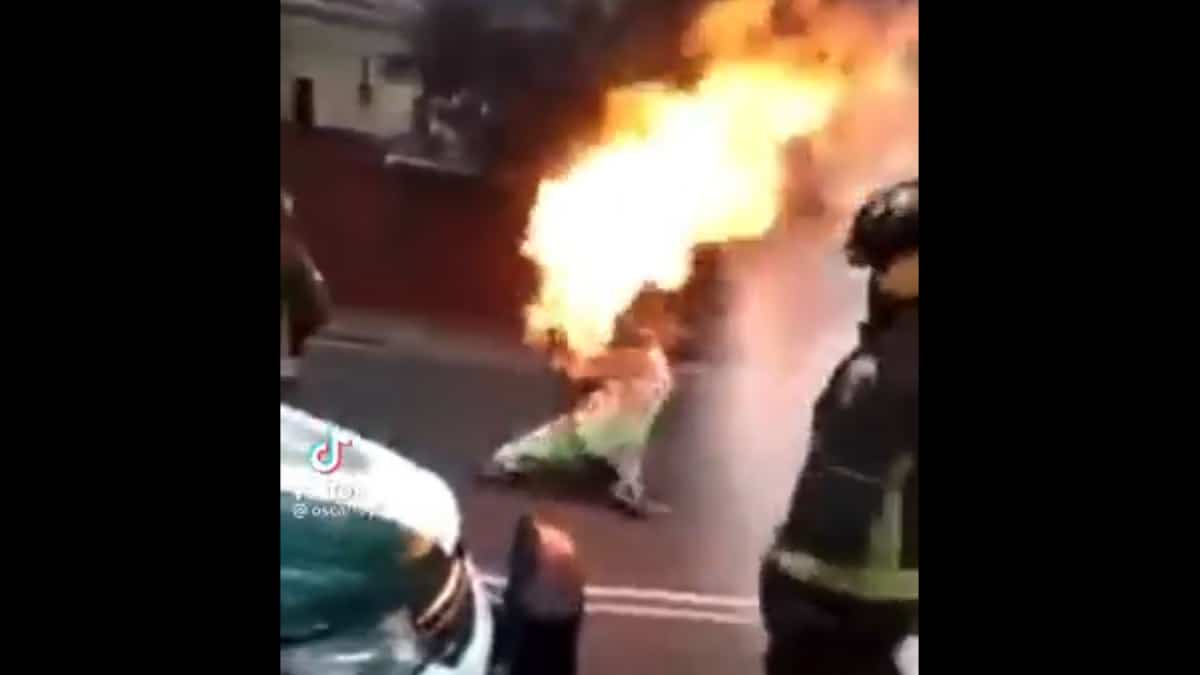 Bombero heroico en México