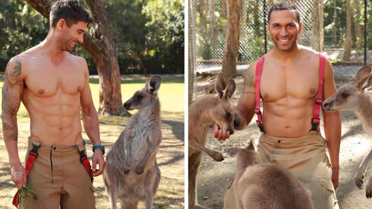 Bomberos australianos posaron con poca ropa para calendario de 2022
