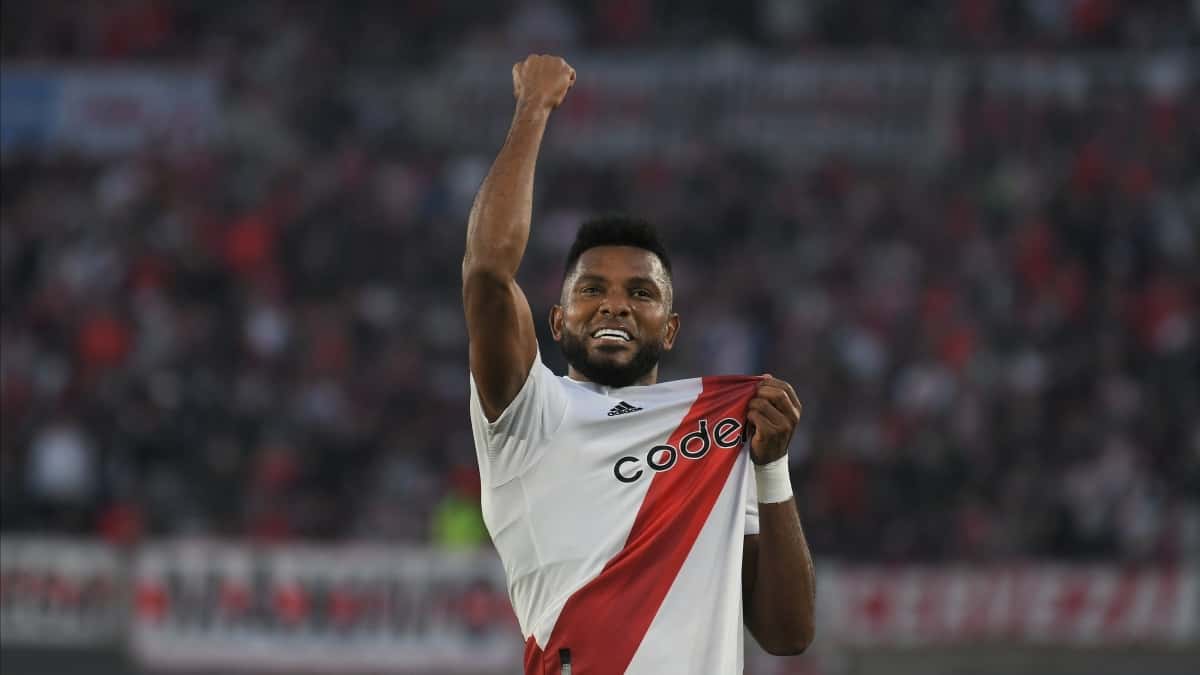 Miguel Borja, gol River 3-0 Central Córdoba