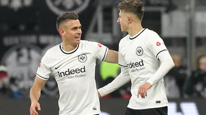 Rafael Santos Borré meldete sich mit einem tollen Tor in Frankfurt