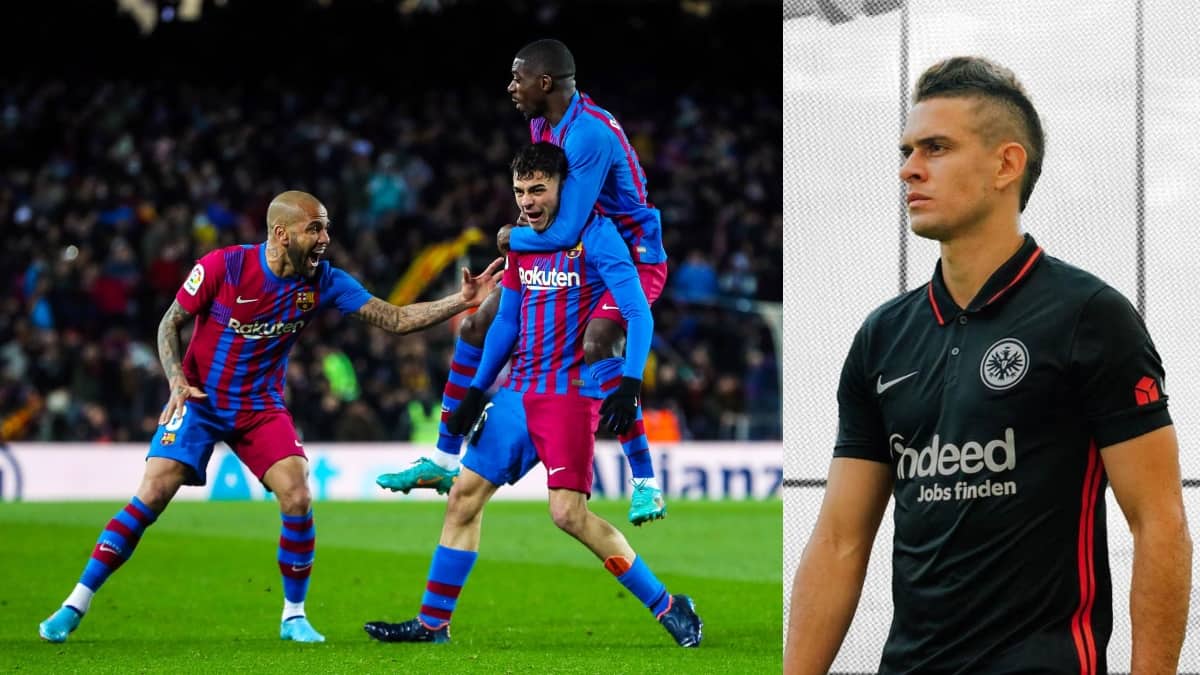 Rafael Santos Borré, en Frankfurt vs Barcelona: Europa League