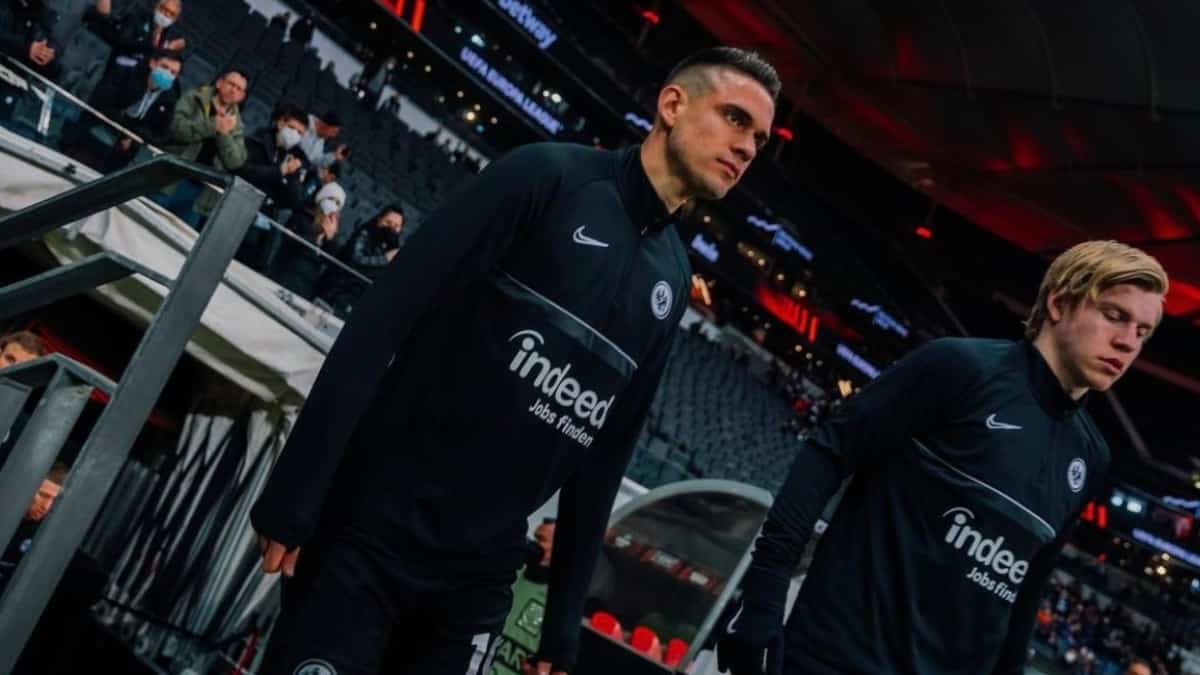 Rafael Santos Borré, Frankfurt vs Barcelona: Europa League