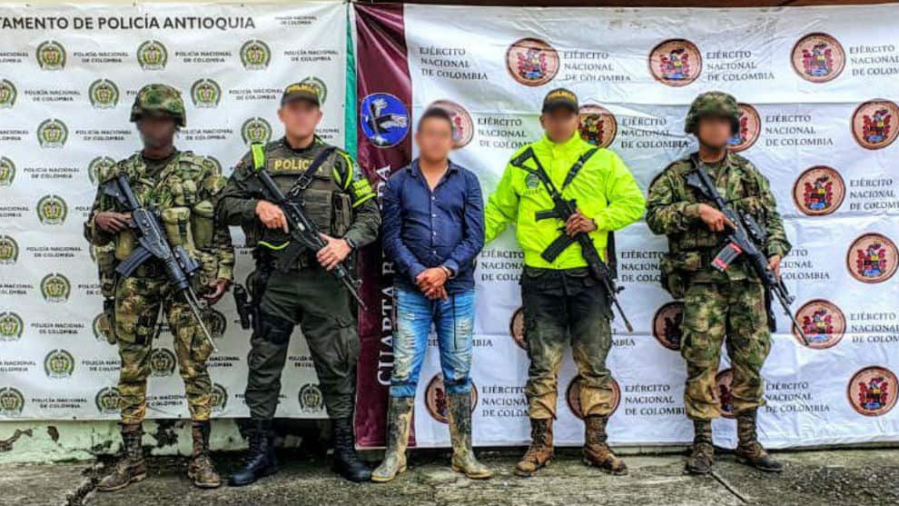 Capturan a alias El Perro, cabecilla del ELN en Antioquia