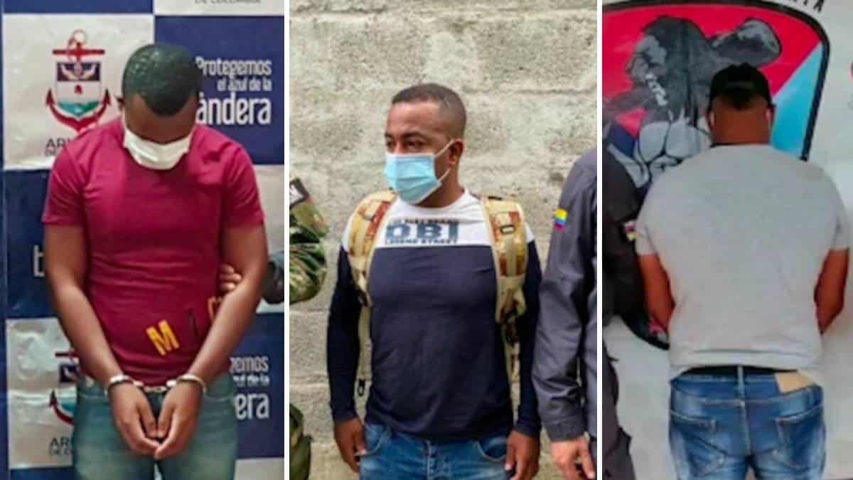Tres capturados por extorsión para tráfico de droga en el Pacífico