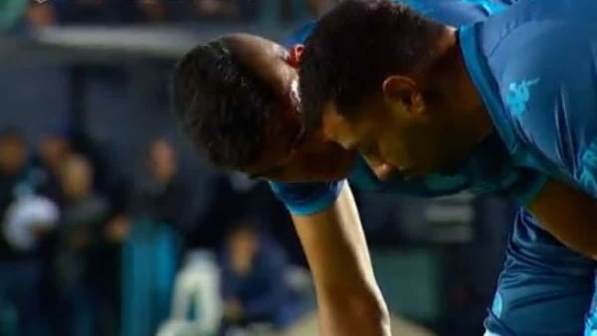 Edwin Cardona cruce con Carlos Alcaraz: Racing 2-0 AtléticoTucumán