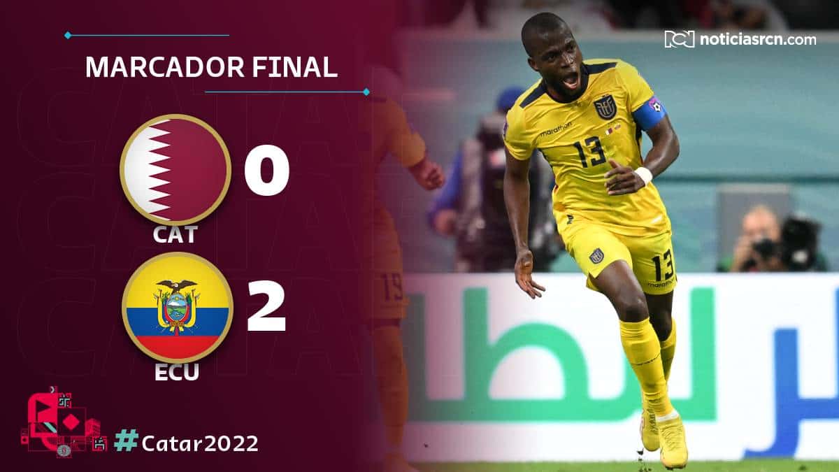 Catar 0-2 Ecuador, resultado y resumen: Mundial de Catar 2022