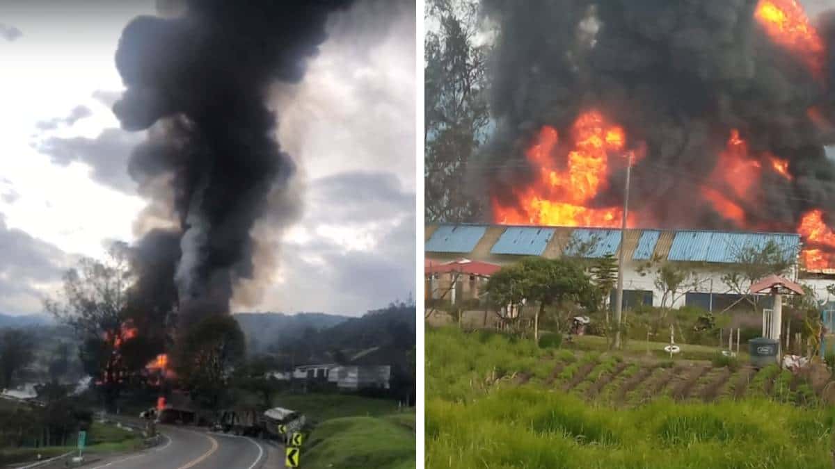 Qué ocasionó incendio en planta de pegante de Chipaque