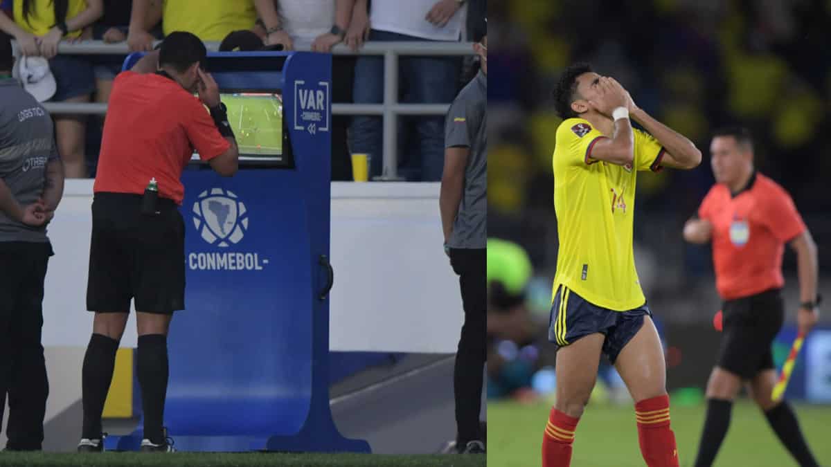 Audio del VAR gol Yerry Mina Colombia vs Ecuador