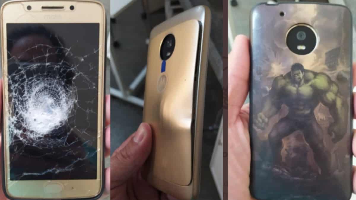 Así quedó el celular