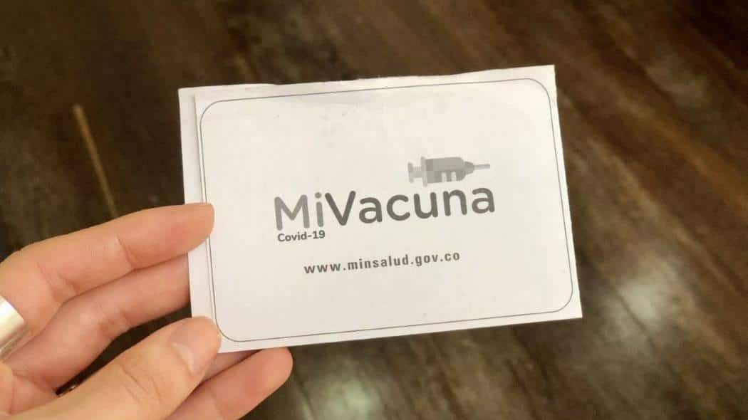 Certificado de vacunación colombiano