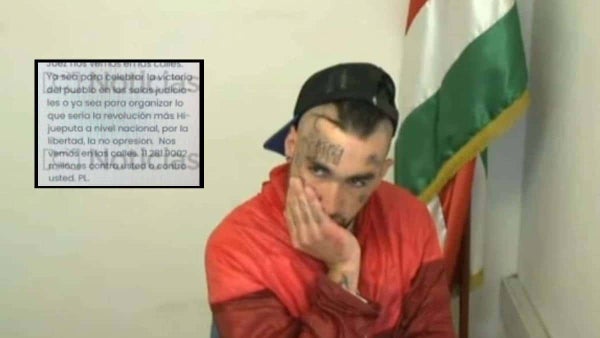 Primicia: Esta es la foto del chat con amenazas contra juez que condenó a alias 19 de la Primera Línea