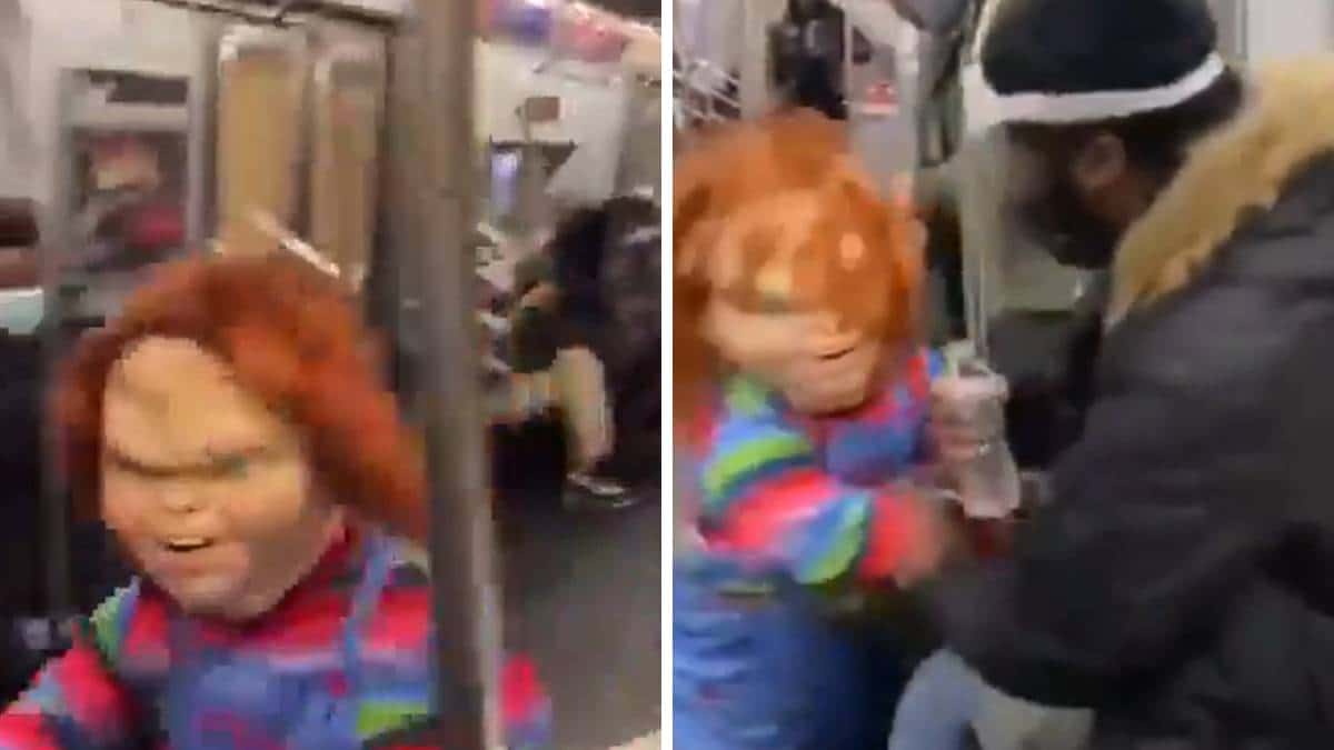 Hombre disfrazado de Chucky causó terror en Nueva York