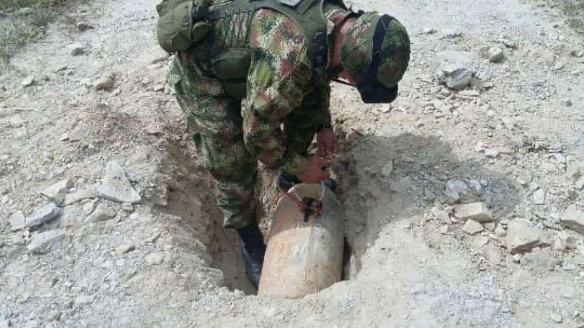 Ejército destruyó tres cargas explosivas en Sardinata