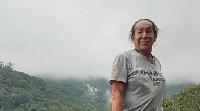 Cindy Núñez ha alzado la bandera de la comunidad trans en diferentes puntos Bogotá.