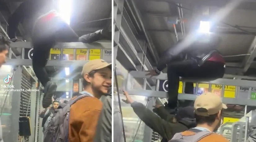 Video: nuevas puertas en Transmilenio no fueron suficientes para evadir a los colados: así se treparon
