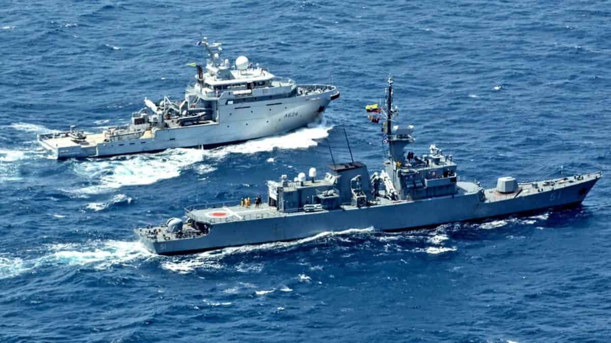 Colombia realiza ejercicios militares en el mar Caribe con Francia y Estados Unidos