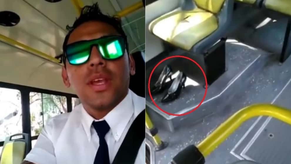 Insólito: conductor busca a la “Yenicienta” que dejó unos zapatos olvidados en un bus
