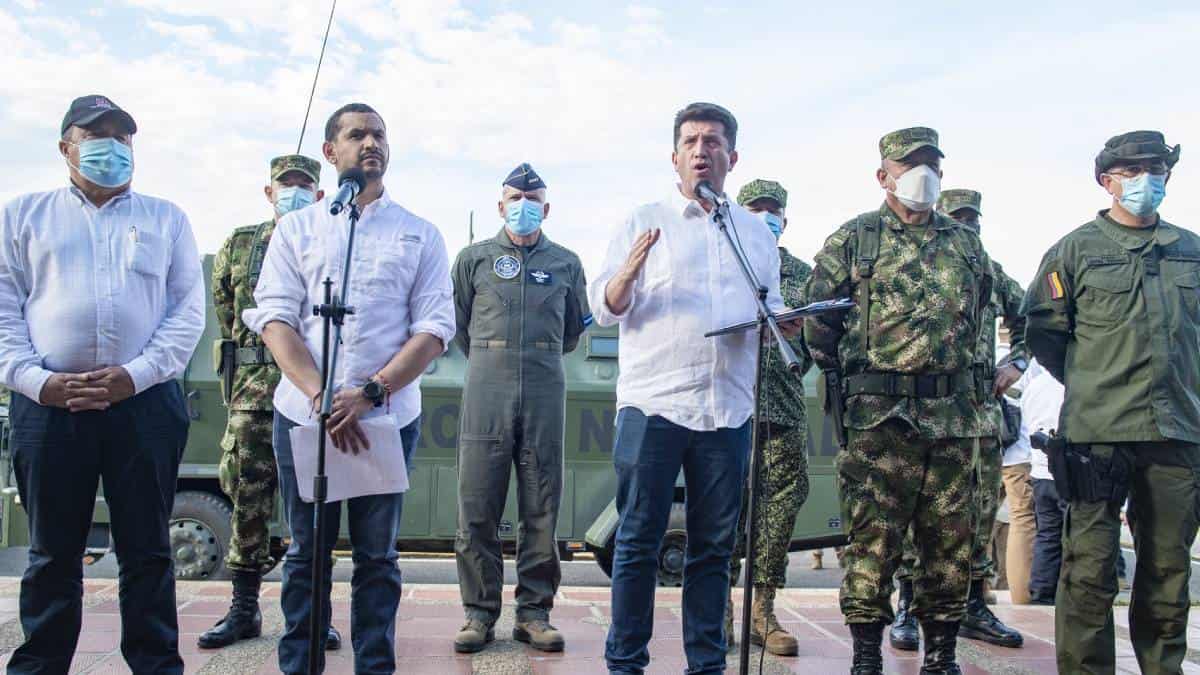 Gobierno Nacional anunció medidas para la seguridad en Arauca/Foto: @mindefensa/Twitter. Gobierno Nacional anunció medidas para la seguridad en Arauca