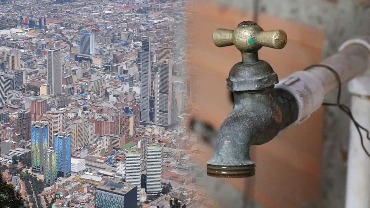 Cortes de agua en Bogotá para el 22 de diciembre