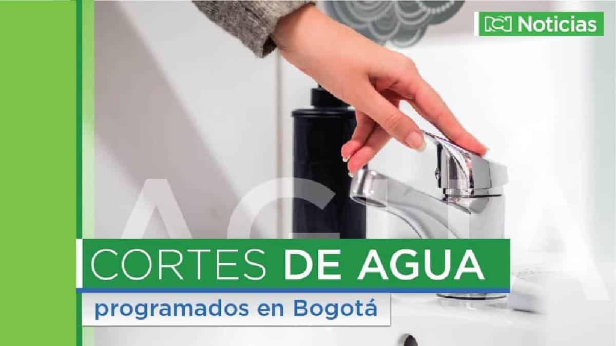 Cortes de agua en Bogotá