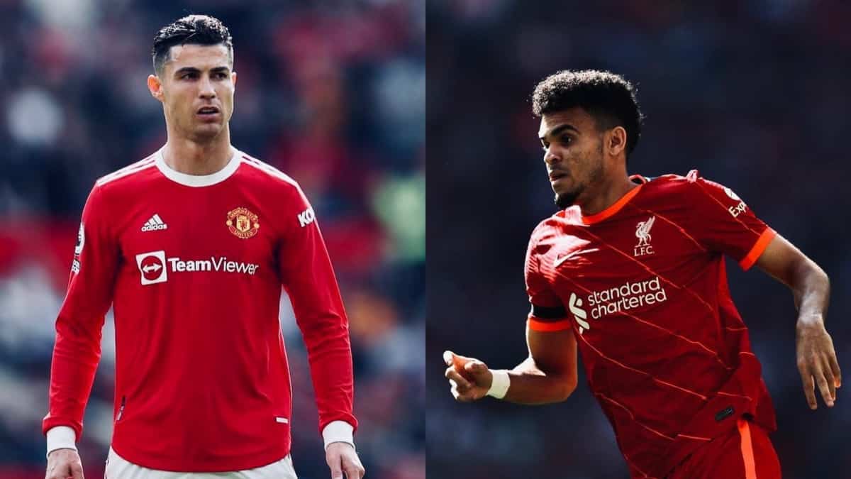 Luis Díaz, en Liverpool vs Manchester United de Cristiano Ronaldo