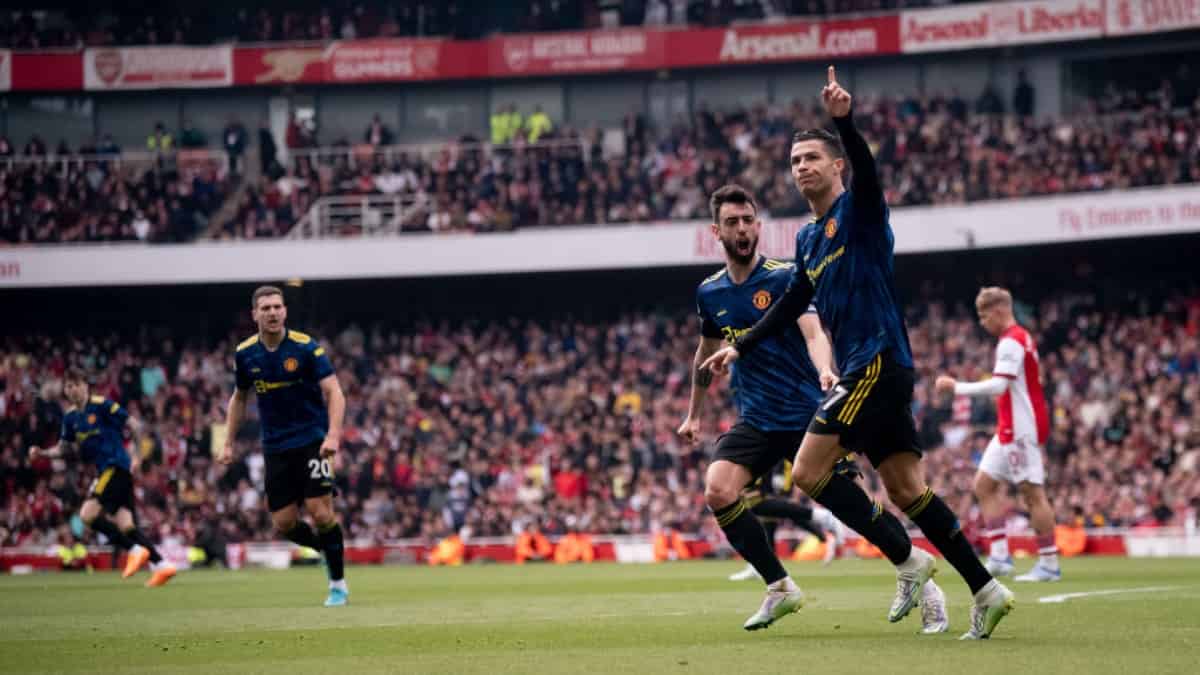 Cristiano Ronaldo, Arsenal 3-1 Manchester United: Premier League 2021/22