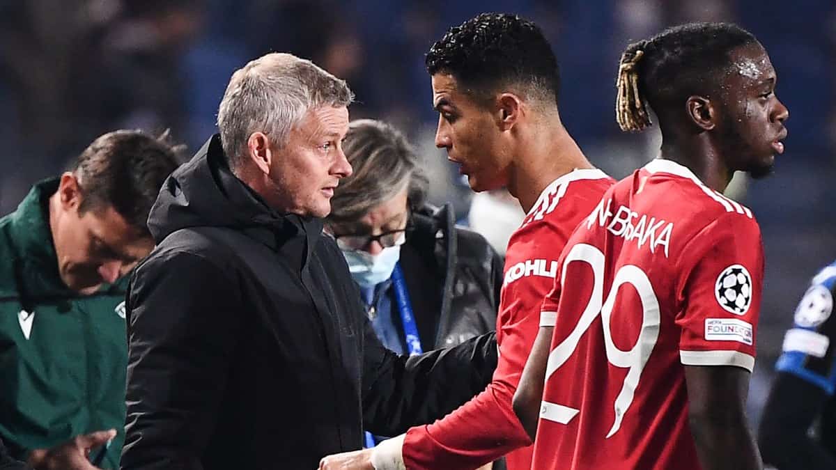 Ole Gunnar Solksjaer y Cristiano Ronaldo
