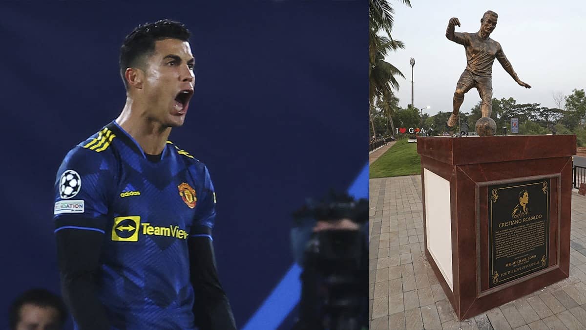 Cristiano Ronaldo: polémica por estatua en la India que generó rechazo