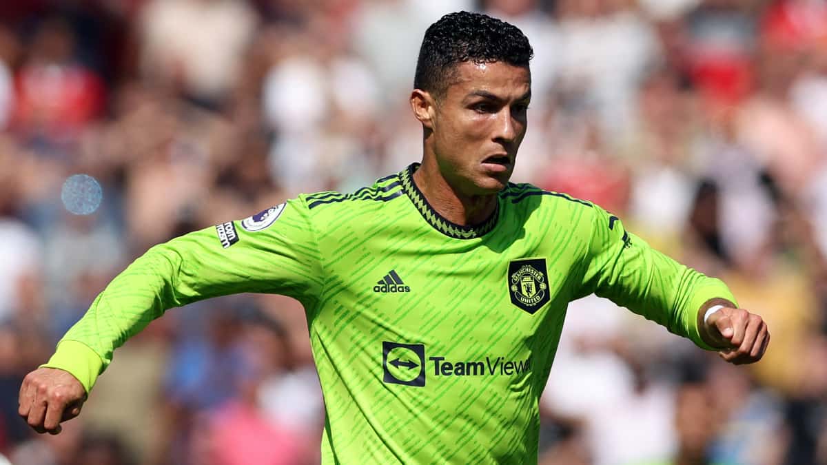 Cristiano Ronaldo durante el partido que el United le ganó 1-0 al Southampton.
