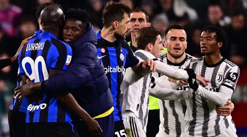 Cuadrando sanción tras pelea Juventus-Inter, Copa de Italia