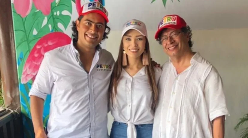 Day Vásquez y Nicolás Petro