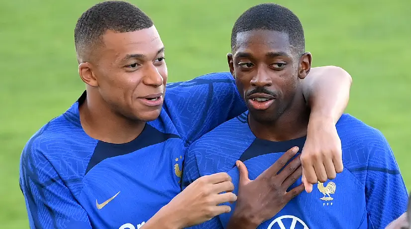 Dembelé sería reemplazo de Mbappé en el PSG