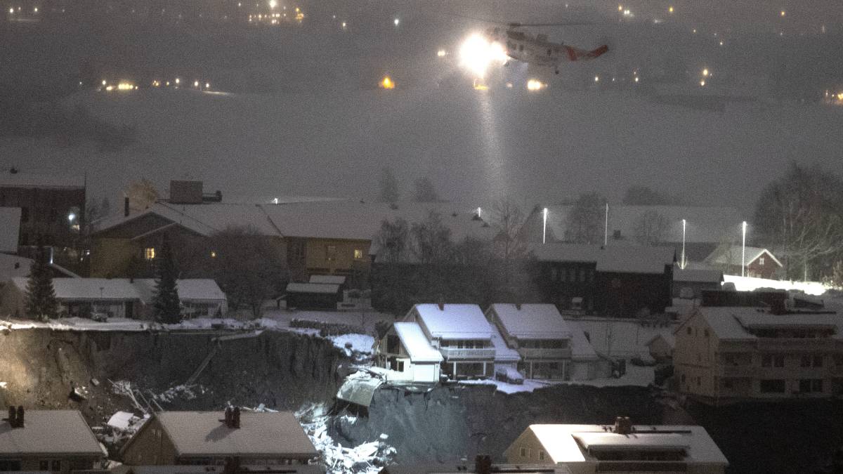 Al menos 10 desaparecidos deja deslizamiento de tierra en una zona residencial de Oslo