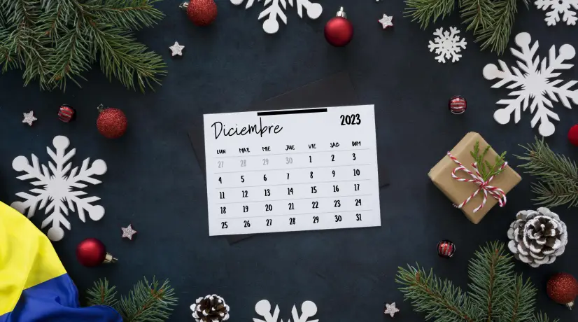 Prográmese: estos son los festivos en los que cae el 8, 25 de diciembre y 1 de enero