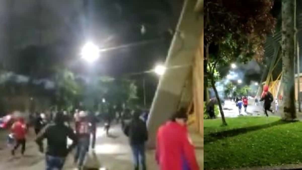 Barras Nacional y Medellín pelea en Atanasio Girardot: 3 de septiembre