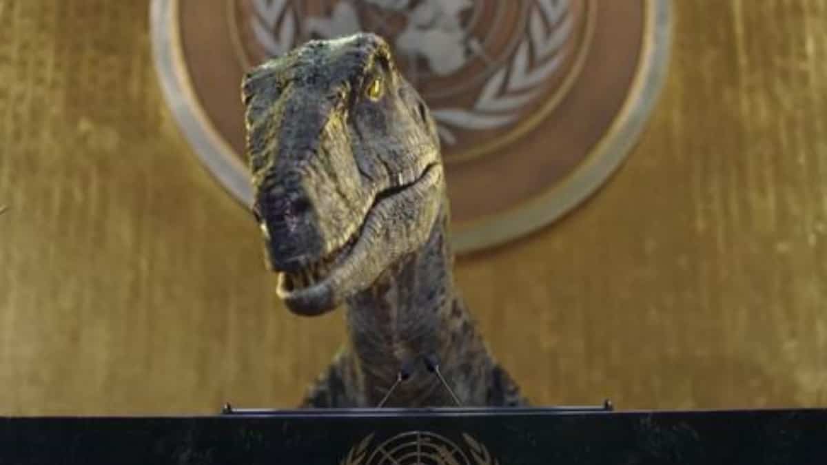 ONU muestra impactante video sobre cambio climático con un dinosaurio