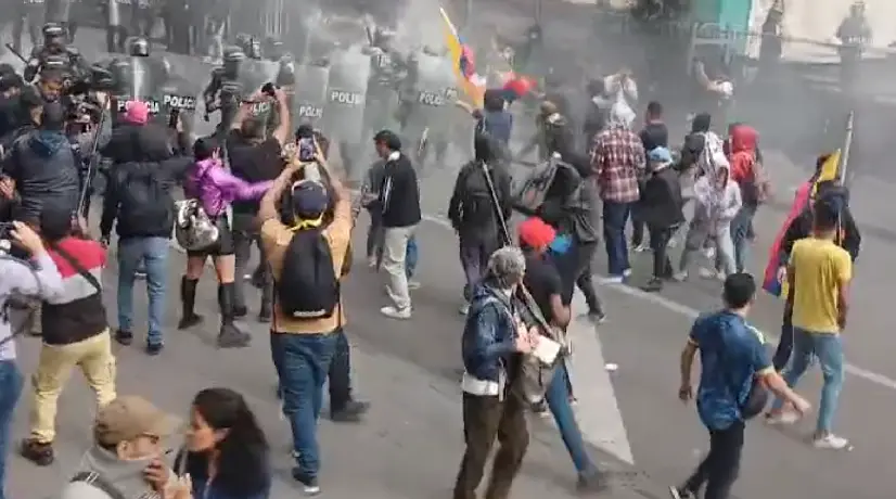 Disturbios en el Palacio de Justicia