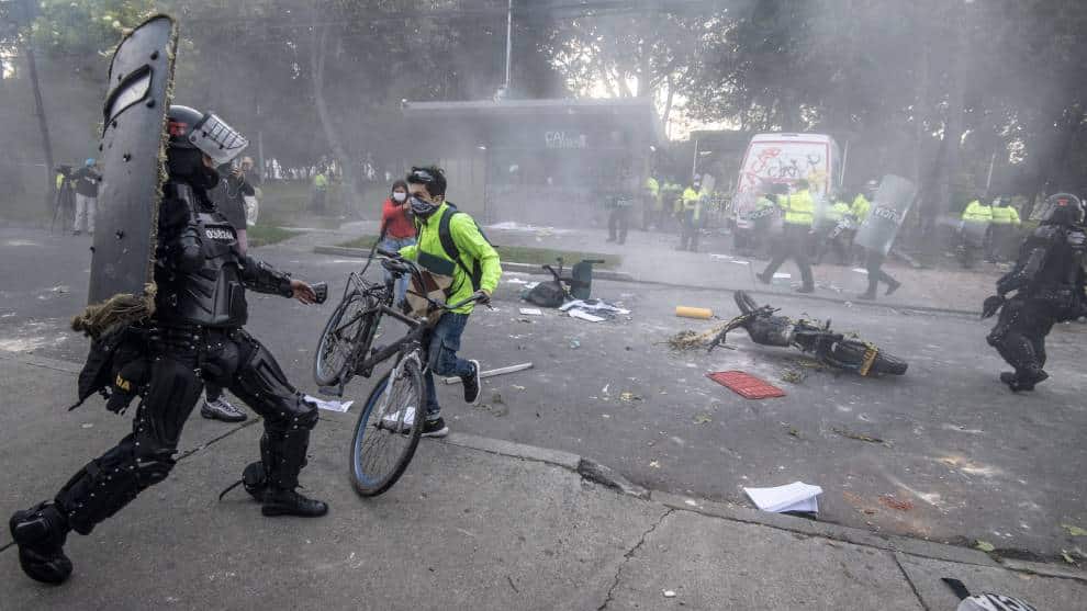 Disturbios en Bogotá