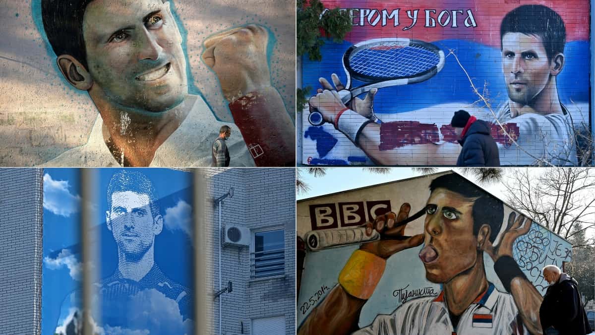 Foto: AFP Novak Djokovic, caso Australia y molestia en Serbia