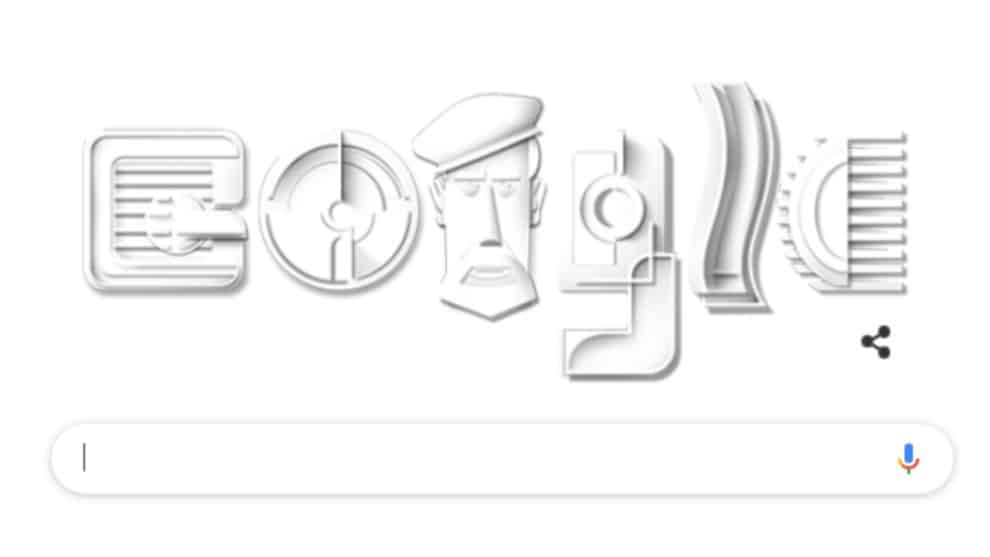 Google dedica su Doodle a Ramírez Villamizar, un escultor colombiano