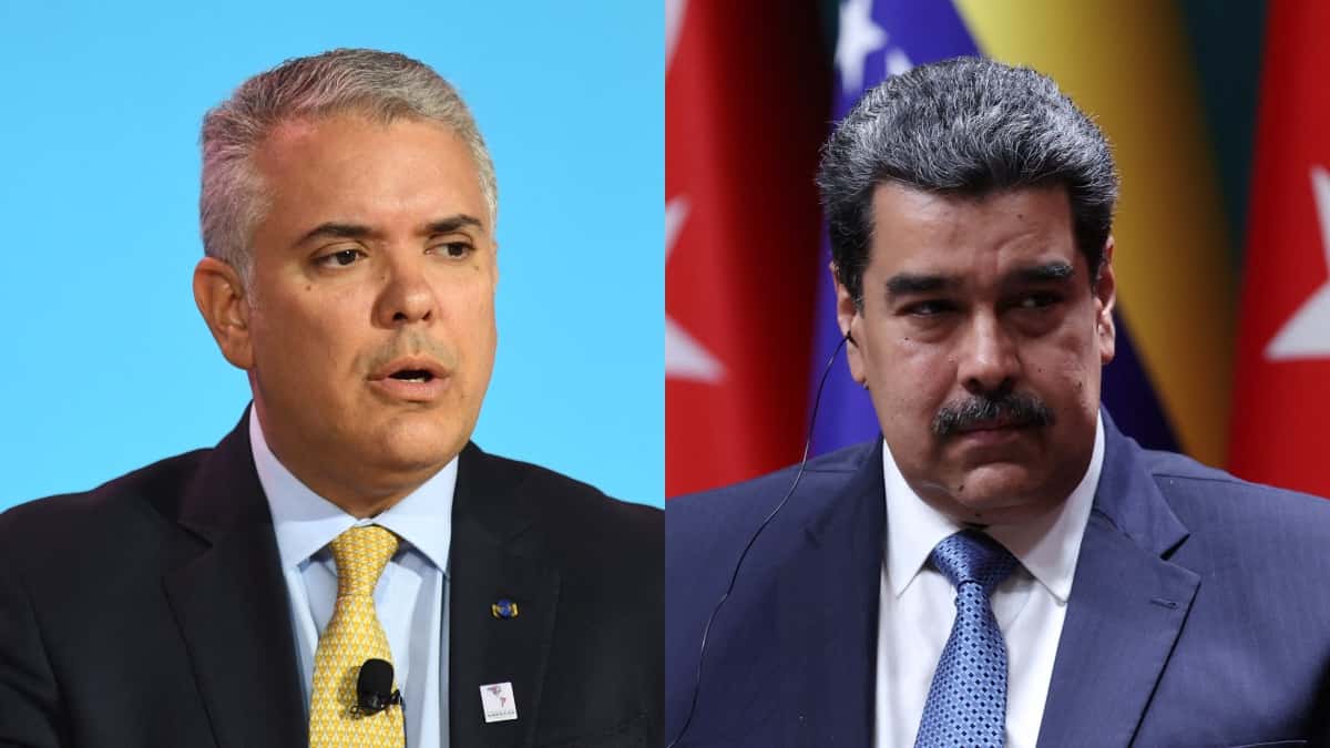 Iván Duque y Nicolás Maduro
