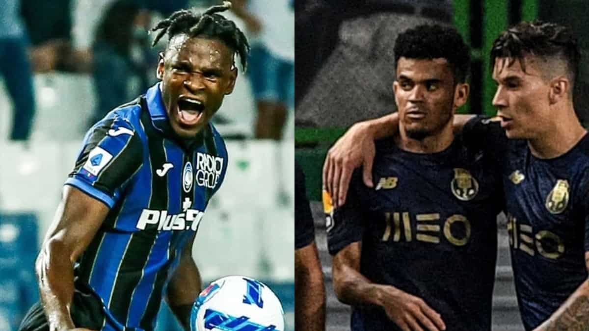 Duván Zapata y Luis Díaz marcaron con Atalanta y Porto