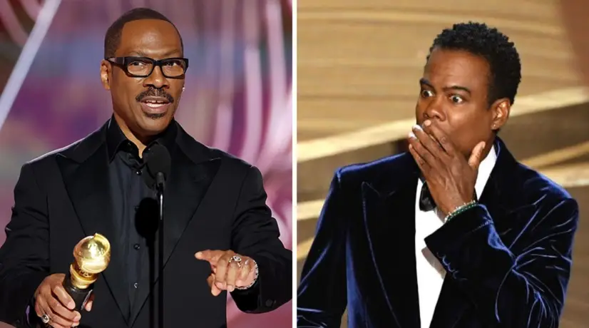 Foto: Golden Globes / AFP Eddie Murphy habló sobre la cachetada que le dio Will Smith a Chris Rock