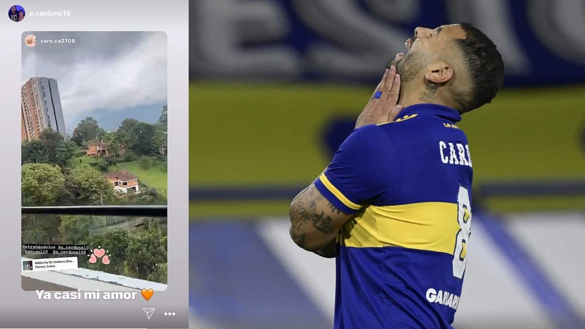 Edwin Cardona: polémica por mensajes con su esposa en Boca Juniors